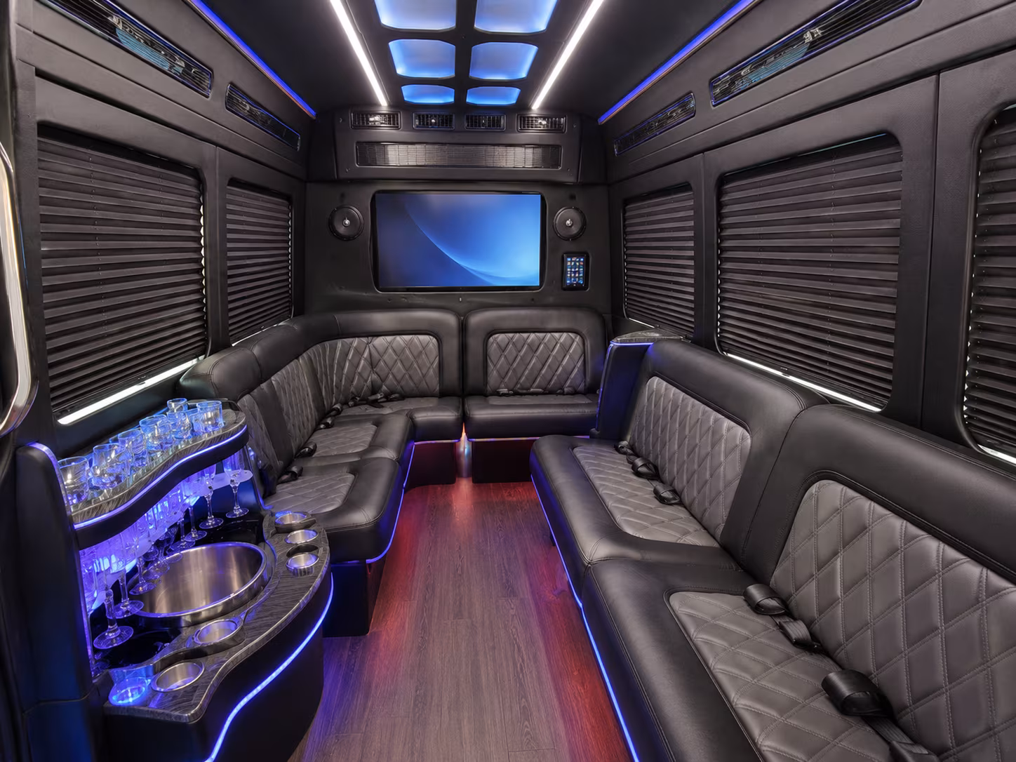rio rancho party bus interior
